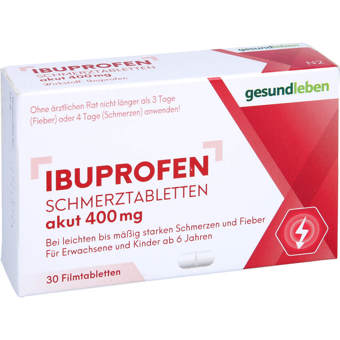 gesundleben Ibuprofen Schmerztabletten 400 mg, 30 pcs. Tablets