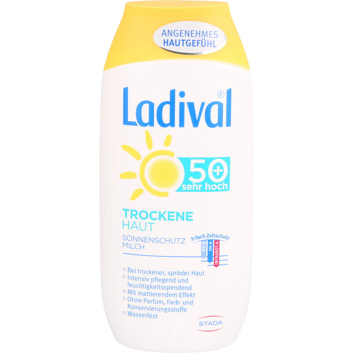 Ladival Trockene Haut LSF 50 Sonnenschutz Milch, 200 ml Cream