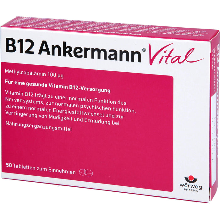 B12 Ankermann Vital Tabletten, 50 pcs. Tablets