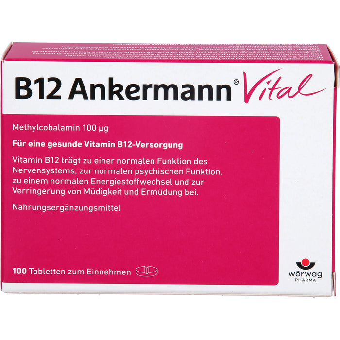 B12 Ankermann Vital Tabletten, 100 pc Tablettes