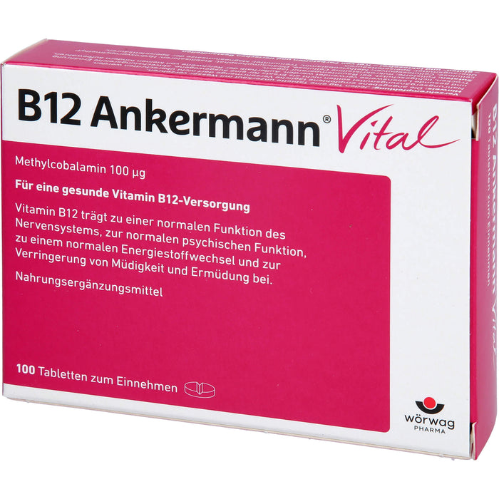 B12 Ankermann Vital Tabletten, 100 pc Tablettes