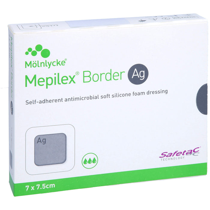 MEPILEX Border Ag 7x7,5 cm, 5 St VER