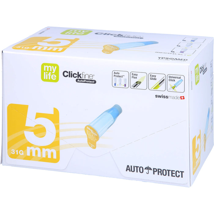 mylife Clickfine AutoProtect 5mm Sicherh.-Pen-Nade, 100 St KAN