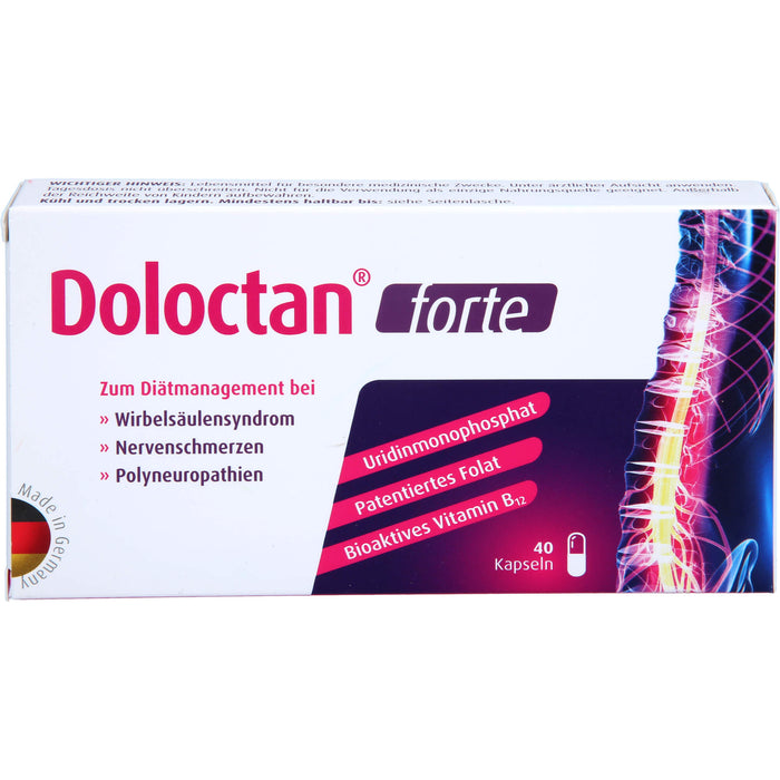 Doloctan forte Kapseln bei Wirbelsäulensyndrom, Nervenschmerzen und Polyneuropathien, 40 pc Capsules