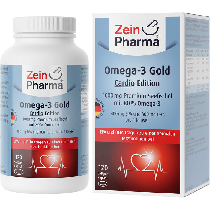 ZeinPharma Gold Cardio Omega-3 Kapseln, 120 pc Capsules