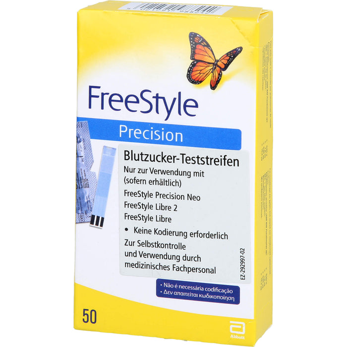 Freestyle Precision Blutzucker Teststreifen, 50 St. Teststreifen