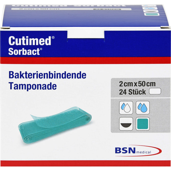 CUTIMED Sorbact Tamponaden 2x50 cm, 24 St TPO