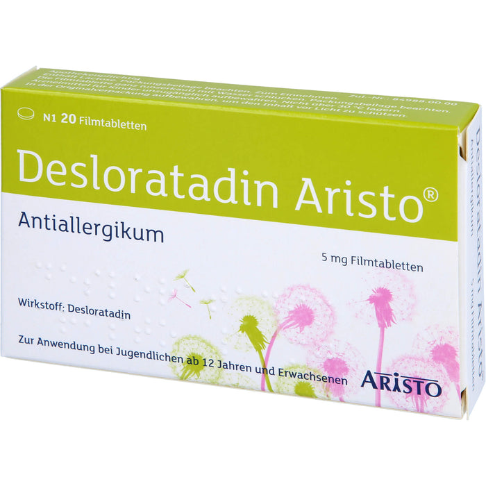 Desloratadin Aristo 5 mg Filmtabletten, 20 St FTA