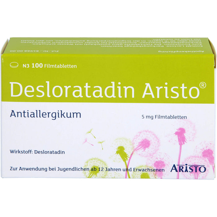 Desloratadin Aristo 5 mg Filmtabletten bei Allergien, 100 St. Tabletten