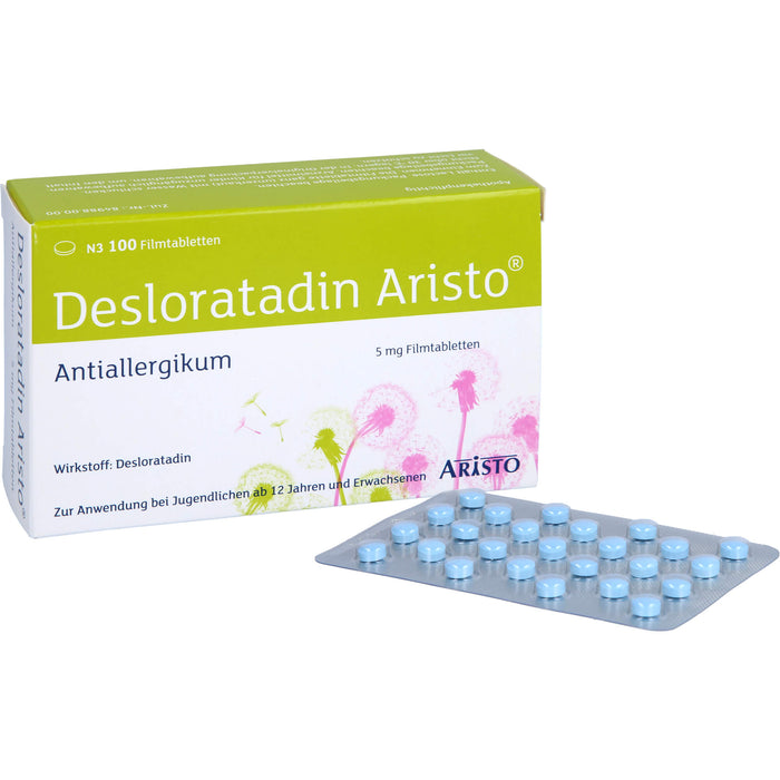 Desloratadin Aristo 5 mg Filmtabletten bei Allergien, 100 St. Tabletten