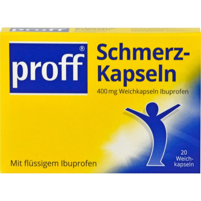 proff Schmerzkapseln 400 mg Weichkapseln bei leichten bis mäßig starken Schmerzen, 20 pcs. Capsules