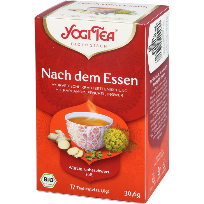 YOGI TEA Nach dem Essen ayurvedische Kräuterteemischung, 17 St. Filterbeutel