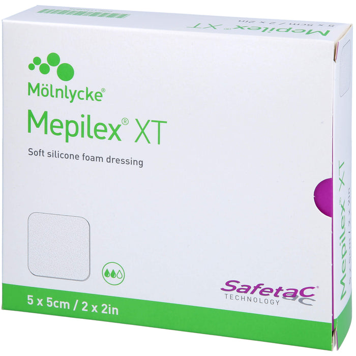 Mepilex XT Schaumverband 5 x 5 cm in allen Wundheilungsphasen anwendbar, 5 pcs. dressing