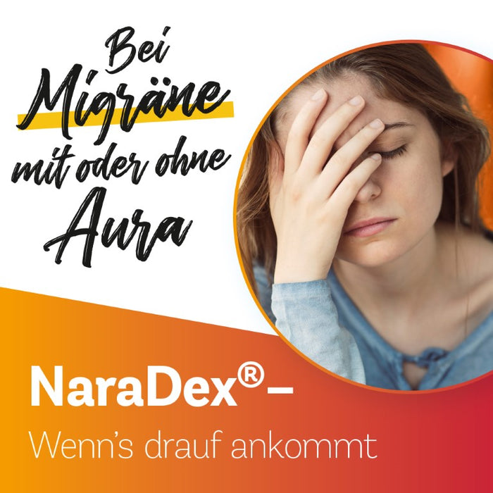 NaraDex 2,5 mg Tabletten gegen Migräne, 2 pc Tablettes