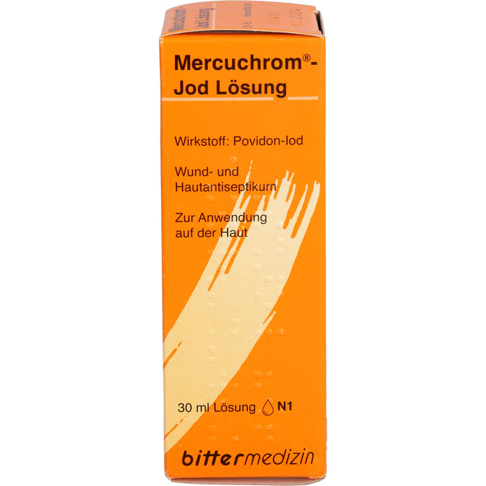 Mercuchrom Jod Lösung Wund- und Hautantiseptikum, 30 ml Lösung