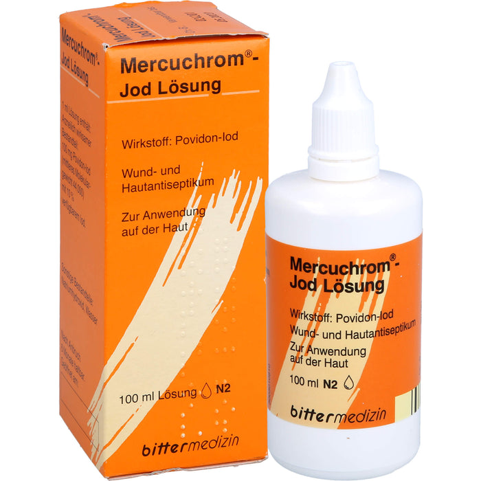 Mercuchrom-Jod Lösung, 100 mg/ml, 100 ml Lösung