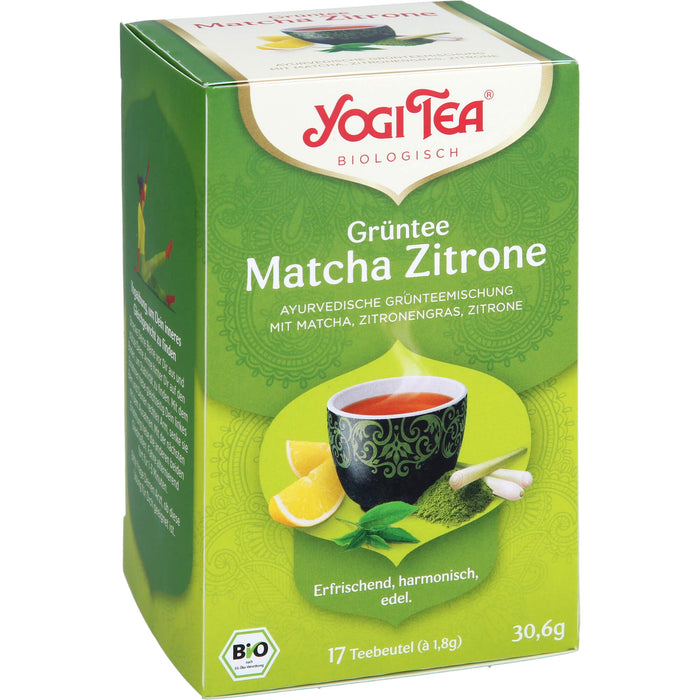 Yogi Tea Grüntee Matcha Zitrone Bio, 17X1.8 g FBE