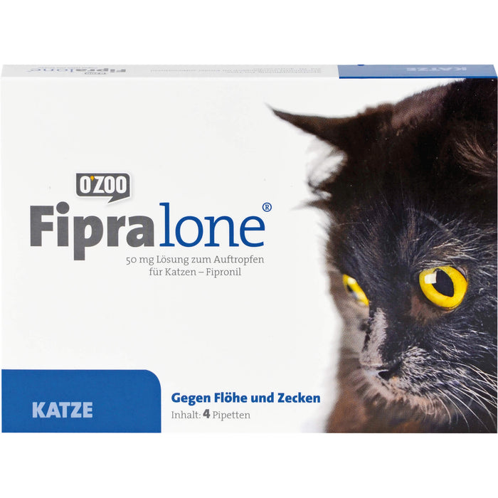 Fipralone für Katzen Pipetten gegen Flöhe und Zecken, 4 pc Ampoules