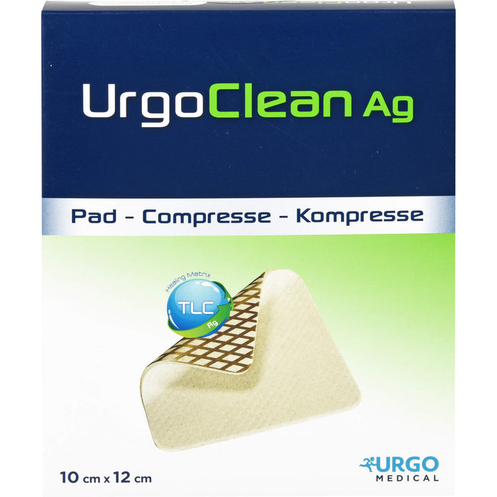 UrgoClean Ag 10 cm x 12 cm Kompresse, 10 pcs. Compresses