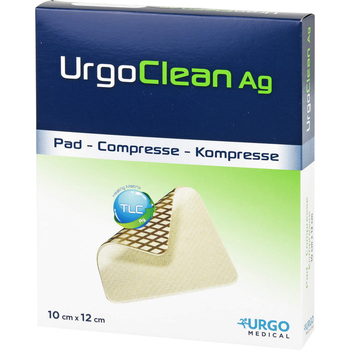 UrgoClean Ag 10 cm x 12 cm Kompresse, 10 St. Kompressen