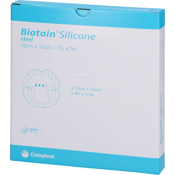 Biatain Silicone Schaumverband Ferse 18x18 cm, 5 St VER