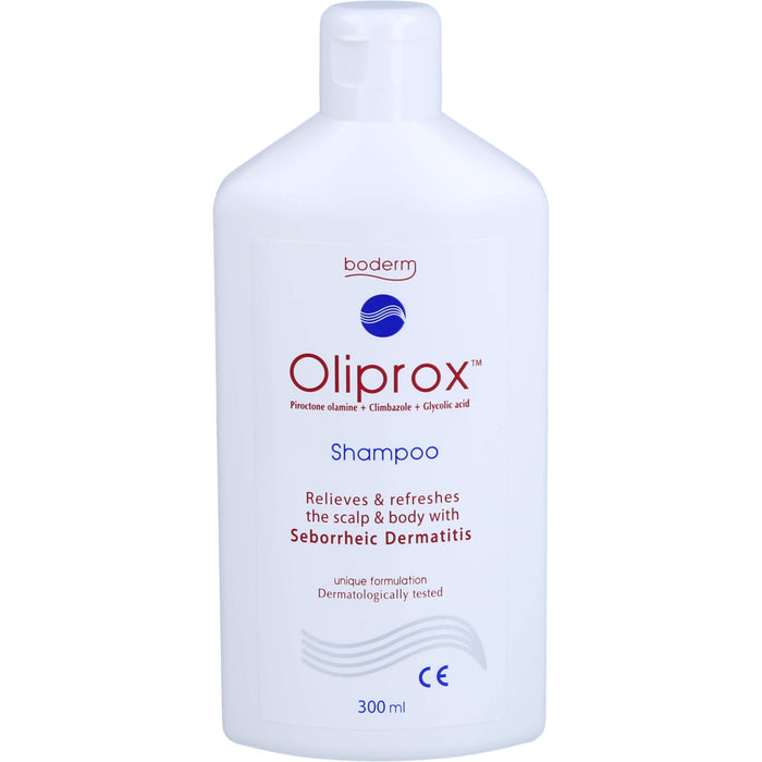 Oliprox Shampoo CE bei übermäßigen Schuppen und seborrhoischer Dermatitis, 300 ml Solution