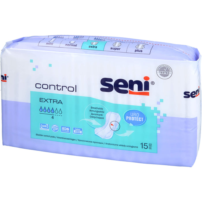 Seni Control Extra Inkontinenzeinlagen, 15 pcs. Insoles