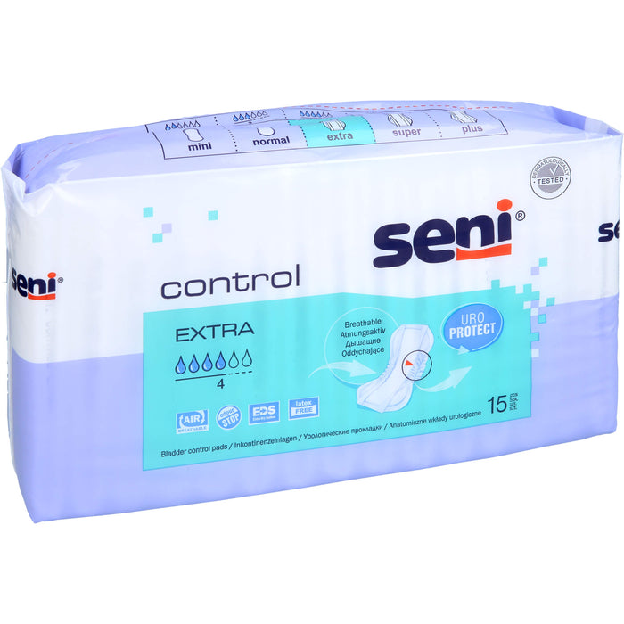 Seni Control Extra Inkontinenzeinlagen, 15 pcs. Insoles