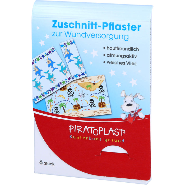 PIRATOPLAST Pflaster zum Zuschneiden für Jungs, 6 pc Pansement