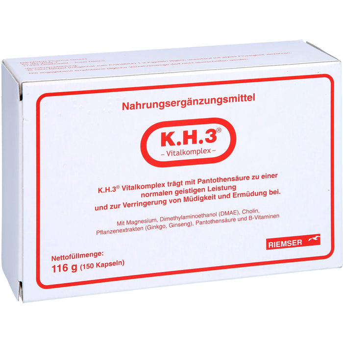 K.H.3 Vitalkomplex Kapseln, 150 pc Capsules