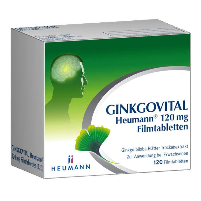 GINKGOVITAL Heumann 120 mg Filmtabletten, 120 pc Tablettes