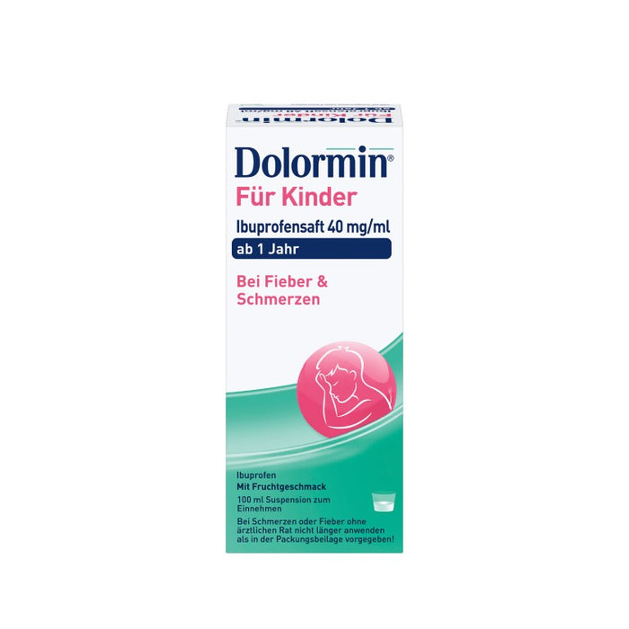 Dolormin für Kinder Ibuprofensaft 40 mg/ml ab 1 Jahr, 100 ml Solution