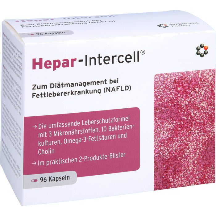 Hepar-Intercell Kapseln bei nichtalkoholischer Fettlebererkrankung, 96 pc Capsules