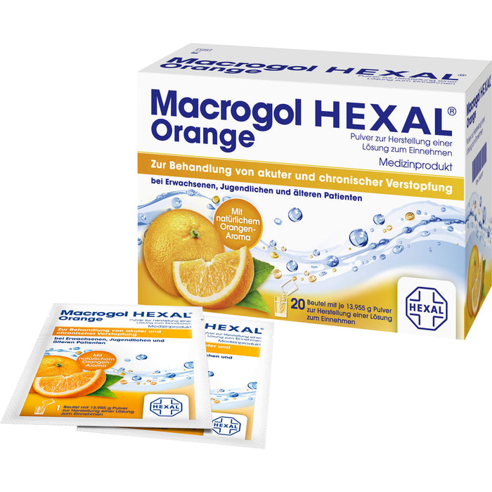 Macrogol HEXAL Orange, 20 pcs. Sachets