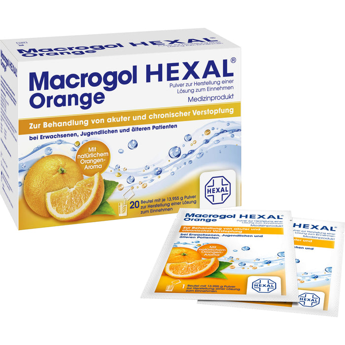 Macrogol HEXAL Orange, 20 pcs. Sachets