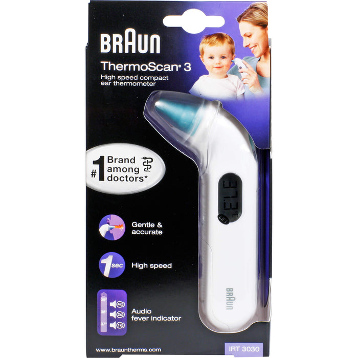 BRAUN ThermoScan 3 Ohr-Kompaktthermometer, 1 pcs. clinical thermometer