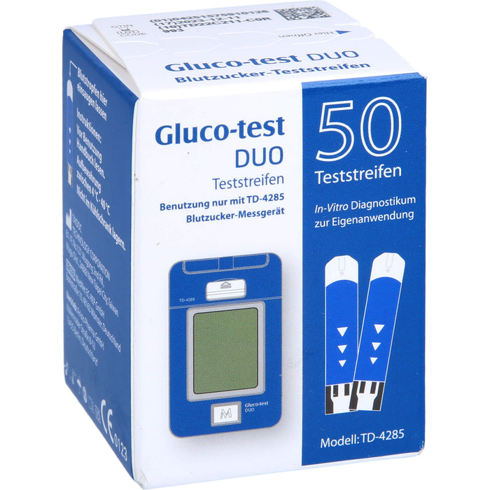 Gluco-test DUO Teststreifen, 50 St. Teststreifen