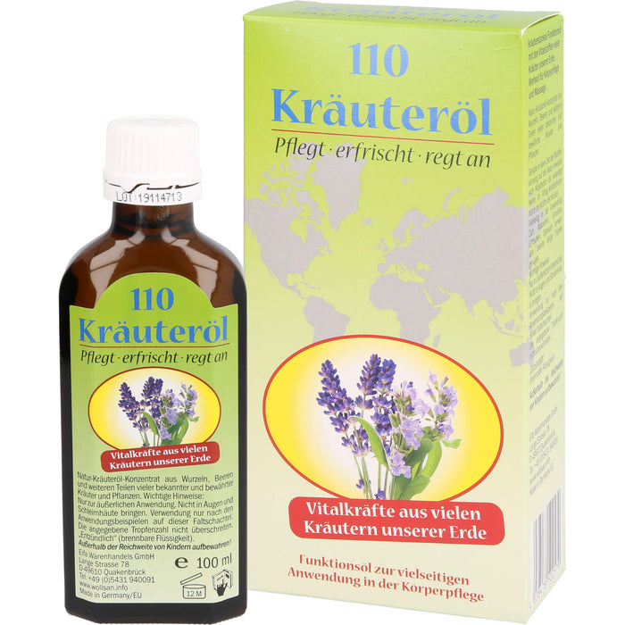 Kräuteröl 110 Vitalkräfte aus Kräutern, 100 ml OEL