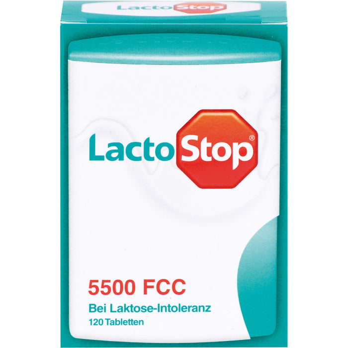 LactoStop 5500 FCC Tabletten bei Lactose-Intoleranz, 120 pc Tablettes