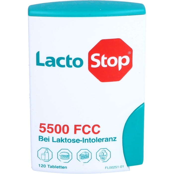 Lactostop 5,500 FCC Tabletten Klickspender bei Lactose-Intoleranz, 240 pcs. Tablets