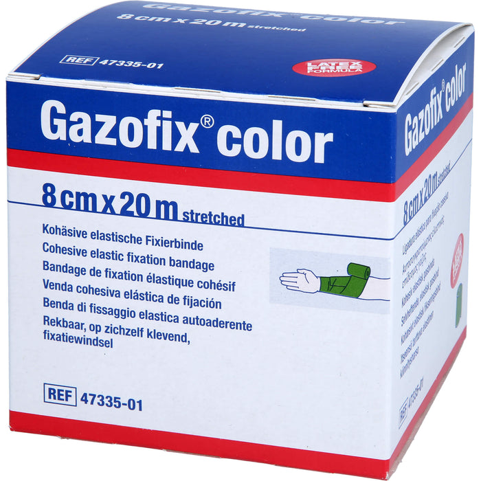 Gazofix color kohäsive Fixierbinde grün 20m x 8cm, 1 St BIN