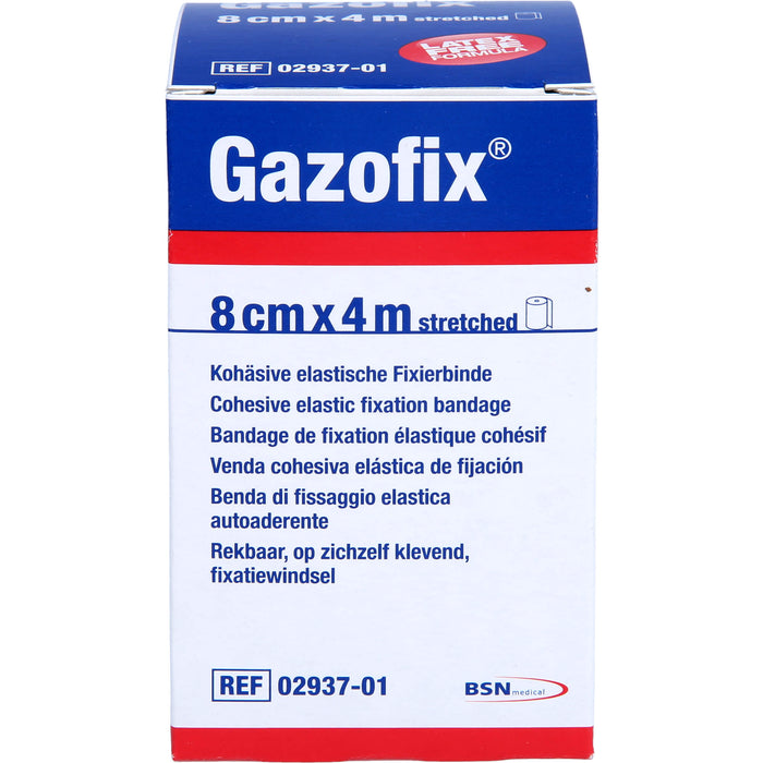 Gazofix kohäsive elastische Fixierbinde 4m x 8cm, 1 pcs. Bandage