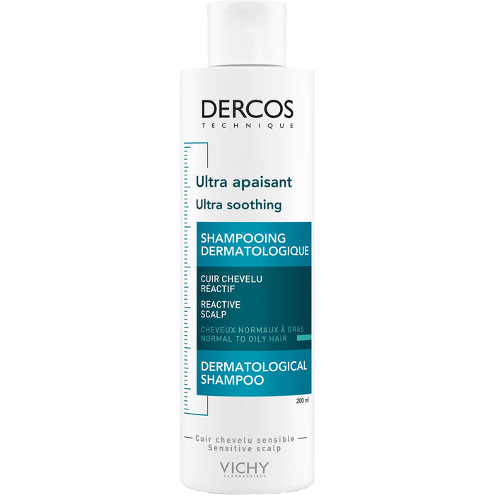 VICHY Dercos Ultra-Sensitiv Shampoo normales bis fettiges Haar, 200 ml Shampoing