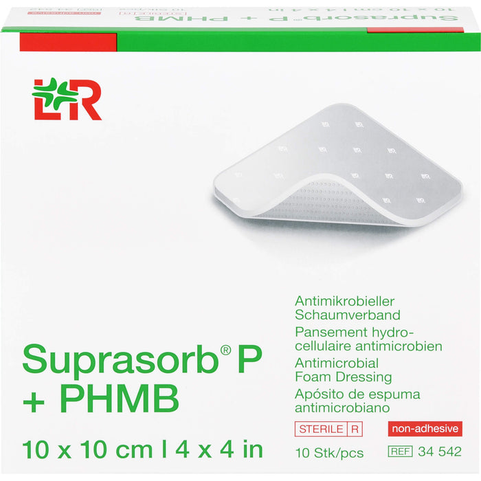 Suprasorb P + PHMB Schaumverband 5x5 cm, 10 St VER