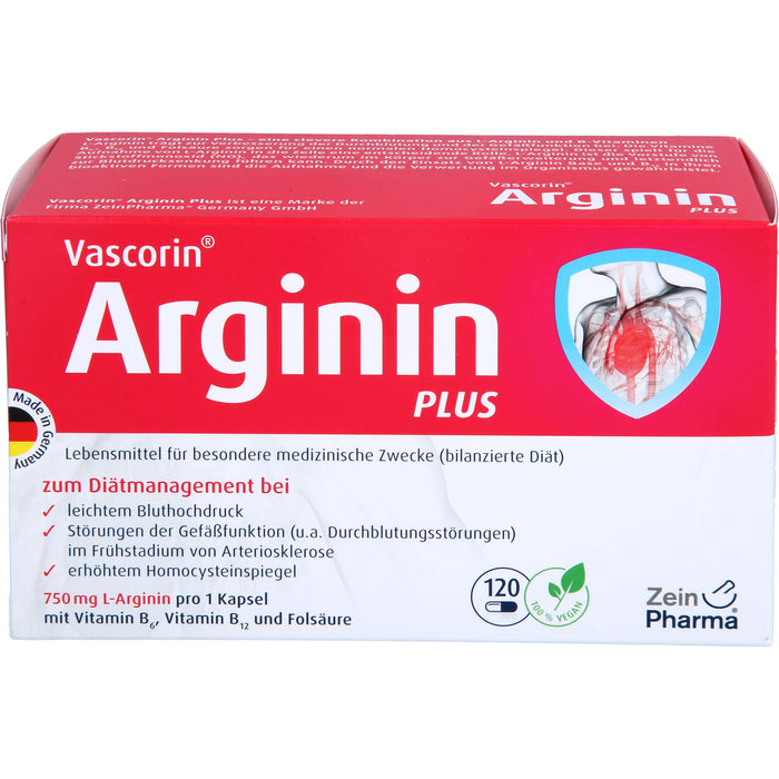 Vascorin Arginin Plus Kapseln, 120 St KAP