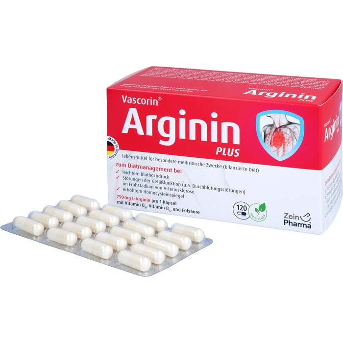 Vascorin Arginin Plus Kapseln, 120 St KAP