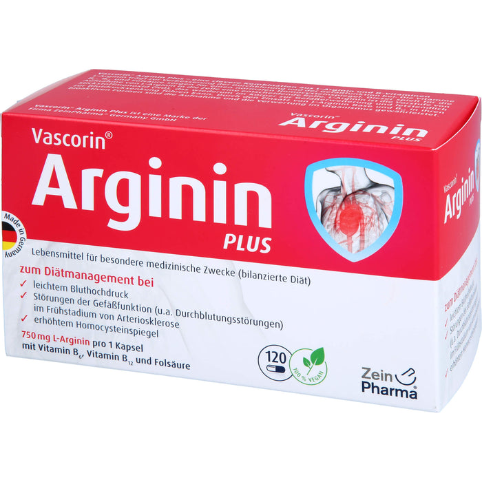 Vascorin Arginin Plus Kapseln, 120 St KAP