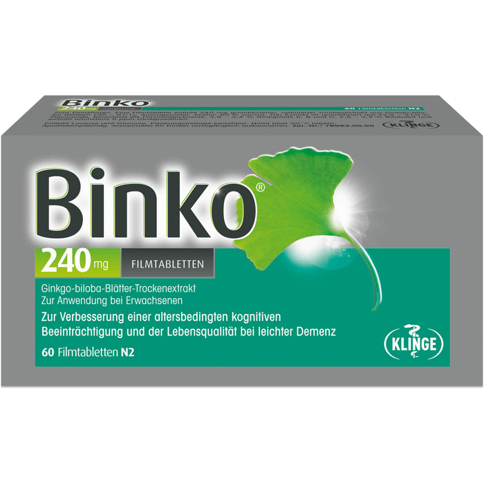 Binko 240 mg Filmtabletten, 60 St. Tabletten