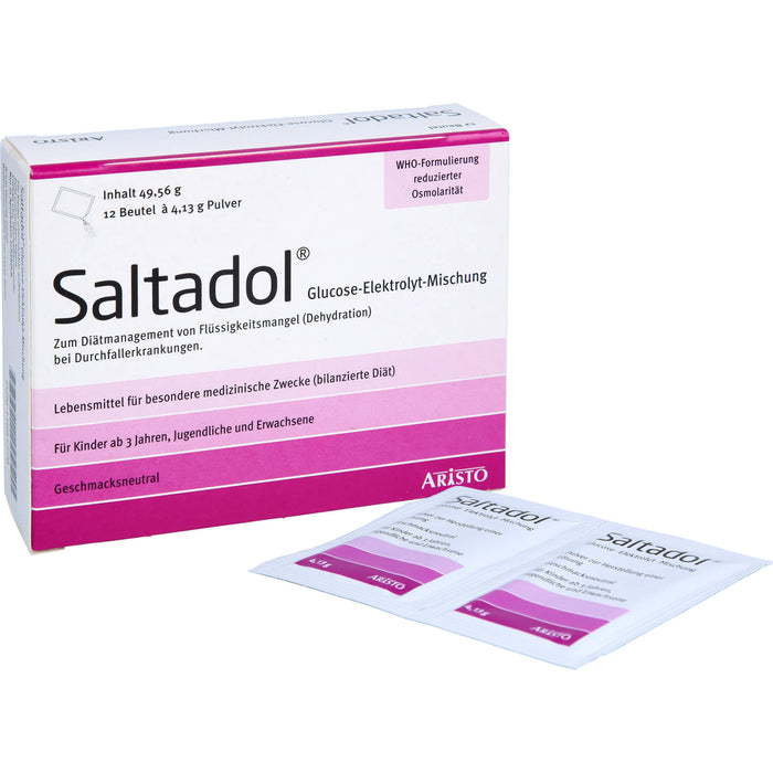 Saltadol Glucose-Elektrolyt-Mischung Pulver, 12 pcs. Sachets