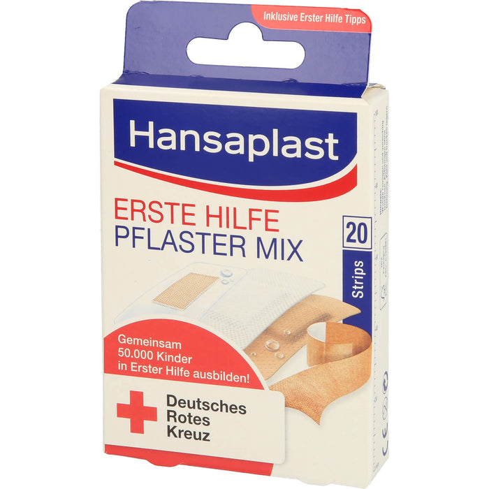 Hansaplast Erste Hilfe Pflaster Mix Strips, 20 pcs. Patch